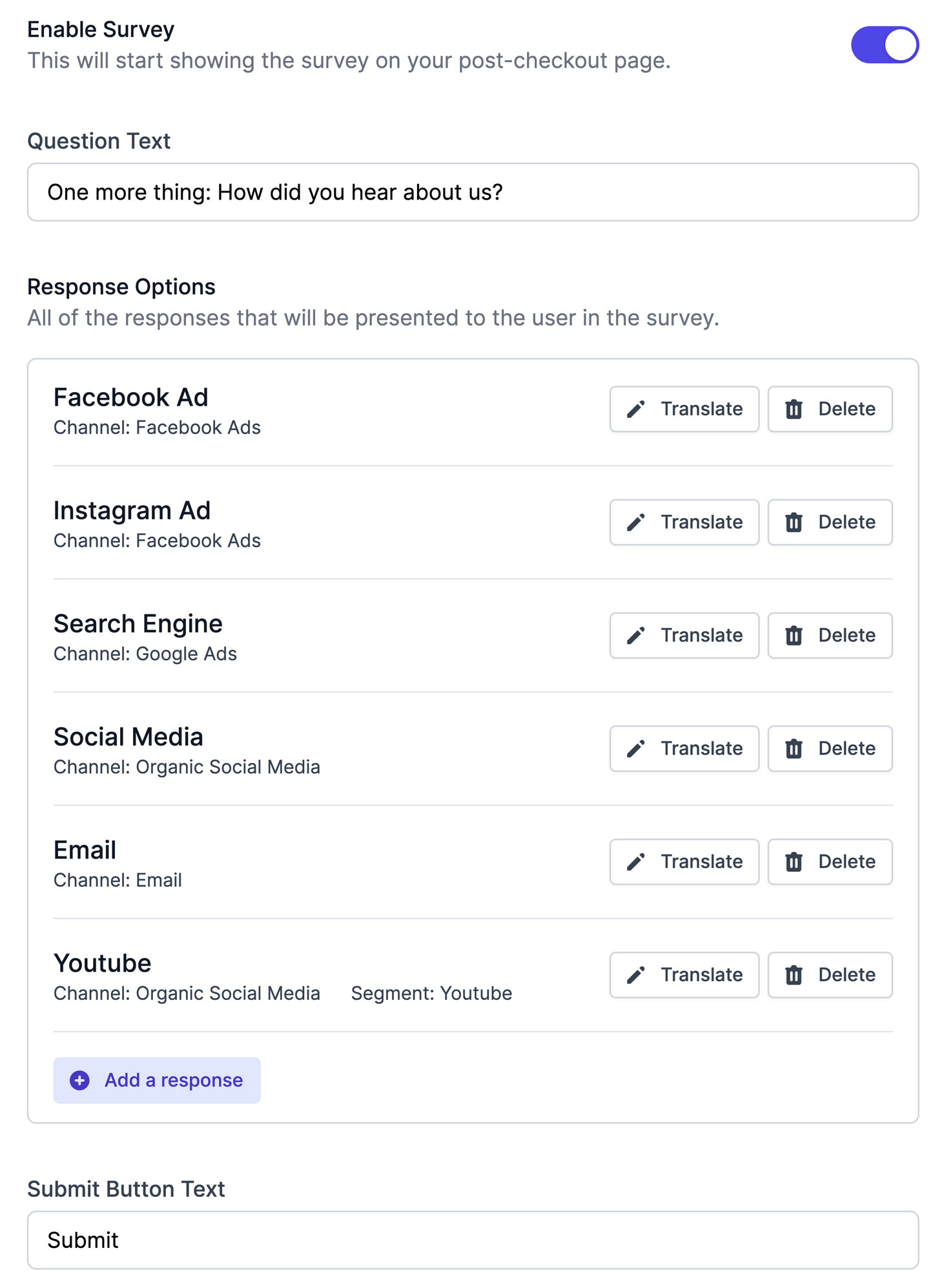 ThoughtMetric Ecommerce Marketing Analytics Screenshot